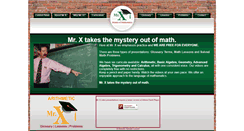 Desktop Screenshot of mrxmentorofmathematics.com